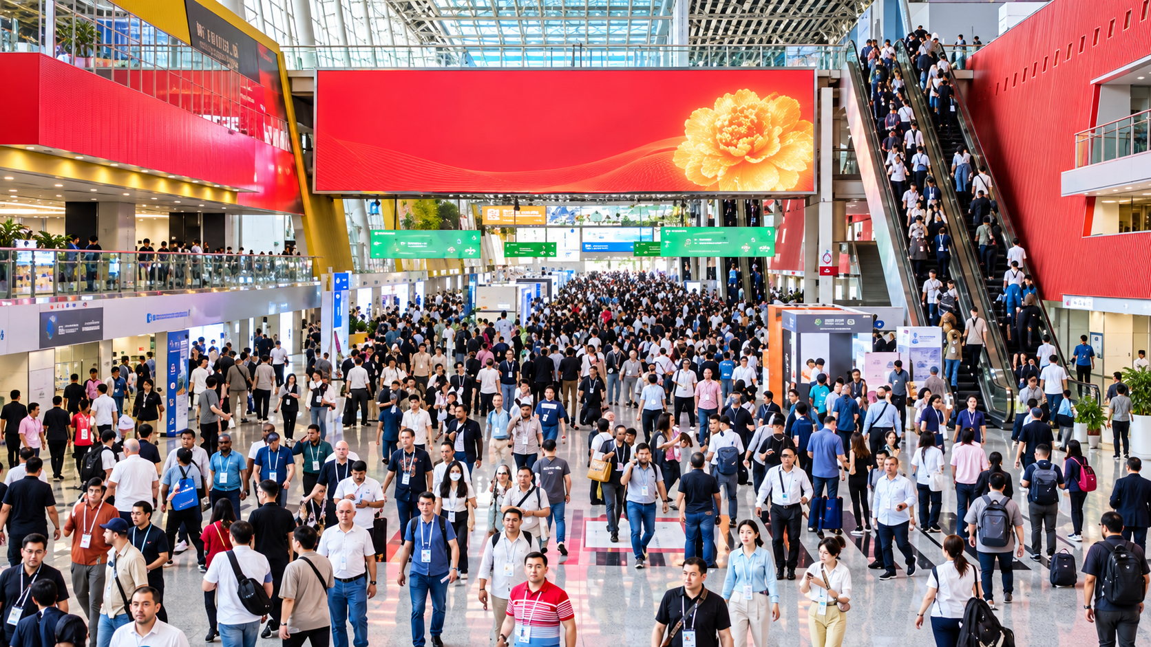 Movimento empresarial no interior da Canton Fair
