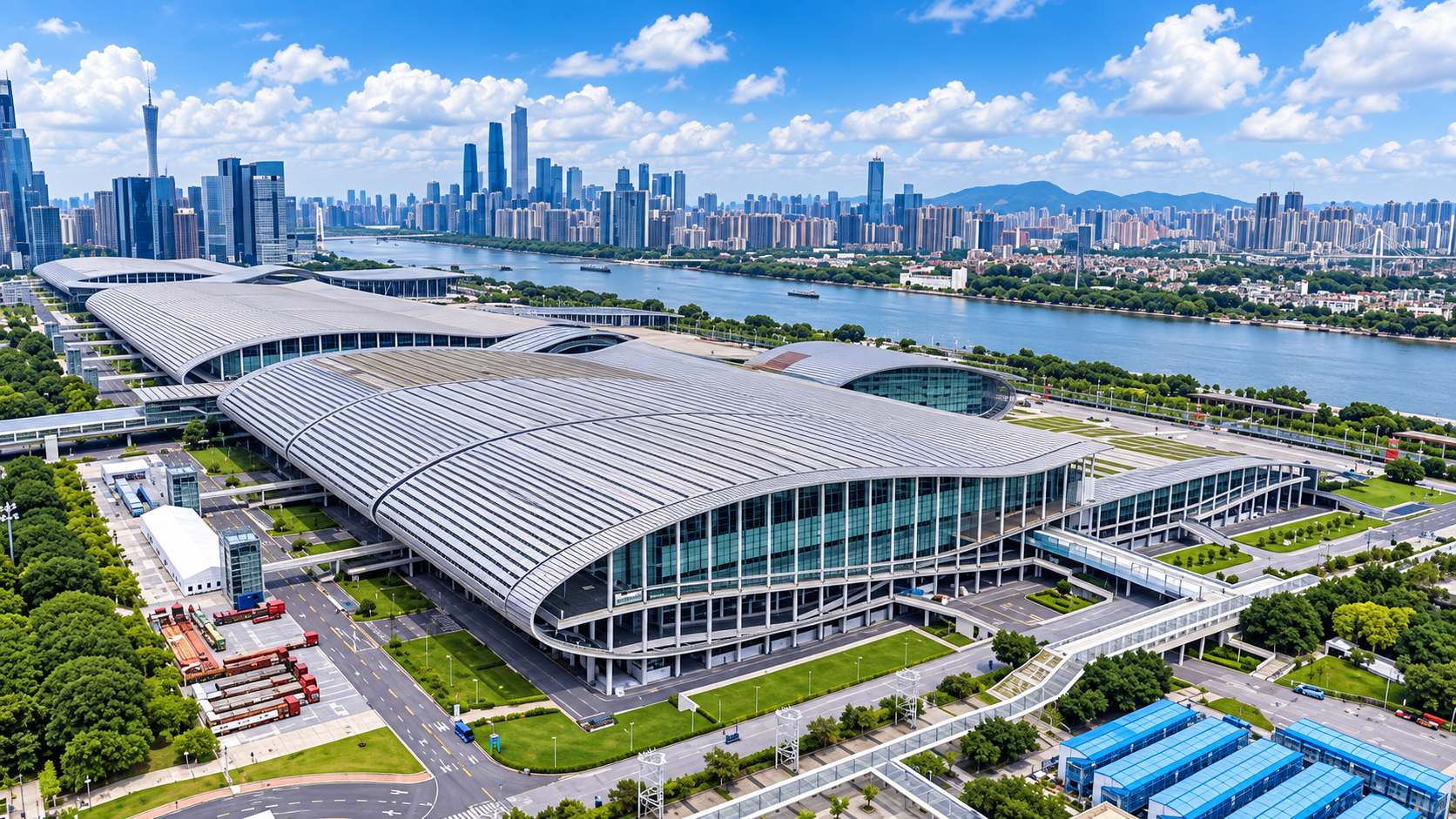 Complexo da Canton Fair em Guangzhou, China