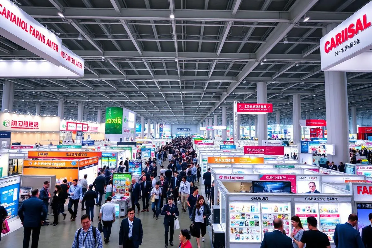 Feira internacional de negócios na China
