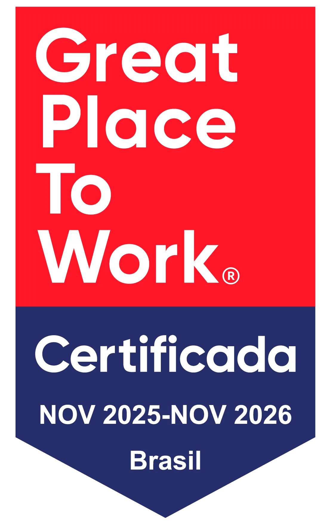Great Place to Work – Certificada Nov 2025–Nov 2026